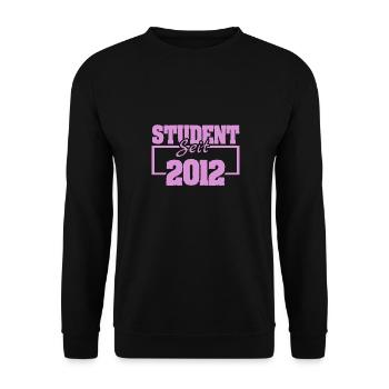 seit 2012 - Unisex Pullover - Schwarz - Vorne - Alina (178cm) & Michal (187cm)