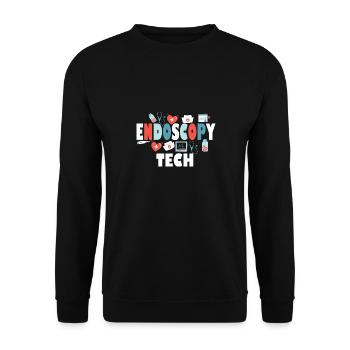Unique Endoscopy Nurse and Gastro Squad Designs - Unisex Sweatshirt - black - Front - Alina (178cm) & Michal (187cm)