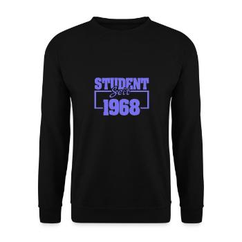 1968 - Unisex Pullover - Schwarz - Vorne - Alina (178cm) & Michal (187cm)