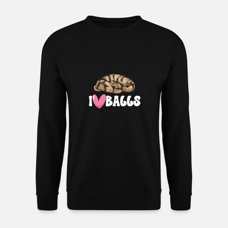 Ball Python Snake King Python - Unisex Sweatshirt - black