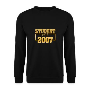 Student 2007 - Unisex Pullover - Schwarz - Vorne - Alina (178cm) & Michal (187cm)