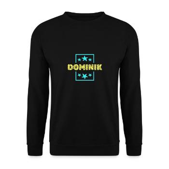 Dominik Dominik - Unisex Pullover - Schwarz - Vorne - Alina (178cm) & Michal (187cm)