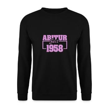 1958 - Sweat-shirt Unisexe - noir - Devant - Alina (178cm) & Michal (187cm)