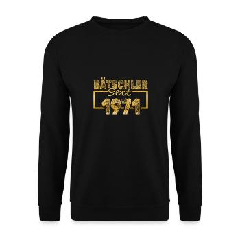 Single 1971 - Unisex Sweatshirt - black - Front - Alina (178cm) & Michal (187cm)