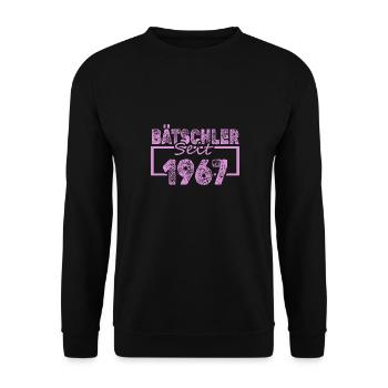 Single 1967 - Unisex Sweatshirt - black - Front - Alina (178cm) & Michal (187cm)