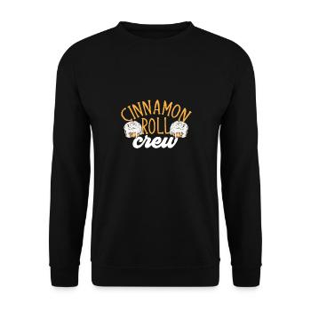 Cinnamon roll - Unisex Sweatshirt - black - Front - Alina (178cm) & Michal (187cm)
