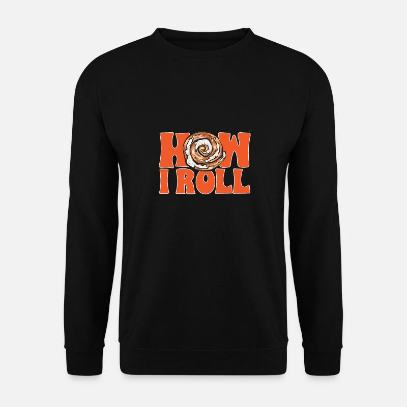 Rouleau à la cannelle - Sweat-shirt Unisexe - noir