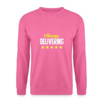Supplier Package Delivery - Unisex Sweatshirt - pink - Front