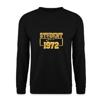 Jahr 1972 - Unisex Pullover - Schwarz - Vorne - Alina (178cm) & Michal (187cm)