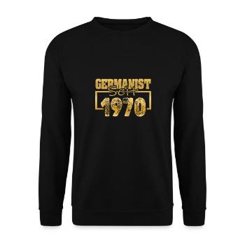 1970 - Unisex Sweatshirt - black - Front - Alina (178cm) & Michal (187cm)