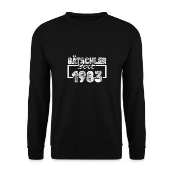 Single 1983 - Unisex Sweatshirt - black - Front - Alina (178cm) & Michal (187cm)
