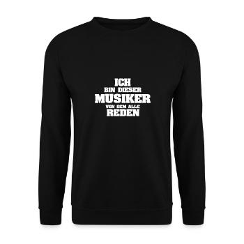Musician - Unisex Sweatshirt - black - Front - Alina (178cm) & Michal (187cm)