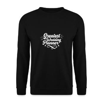 Greatest wedding planner and wedding coordinator - Unisex Sweatshirt - black - Front - Alina (178cm) & Michal (187cm)