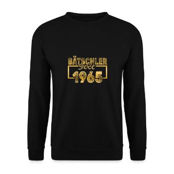 Single 1965 - Unisex Sweatshirt - black - Front - Alina (178cm) & Michal (187cm)