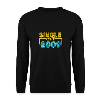 since 2009 - Unisex Sweatshirt - black - Front - Alina (178cm) & Michal (187cm)