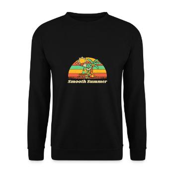 Smooth Summer Vacation Beach Trip Ocean Funny - Unisex Sweatshirt - black - Front - Alina (178cm) & Michal (187cm)