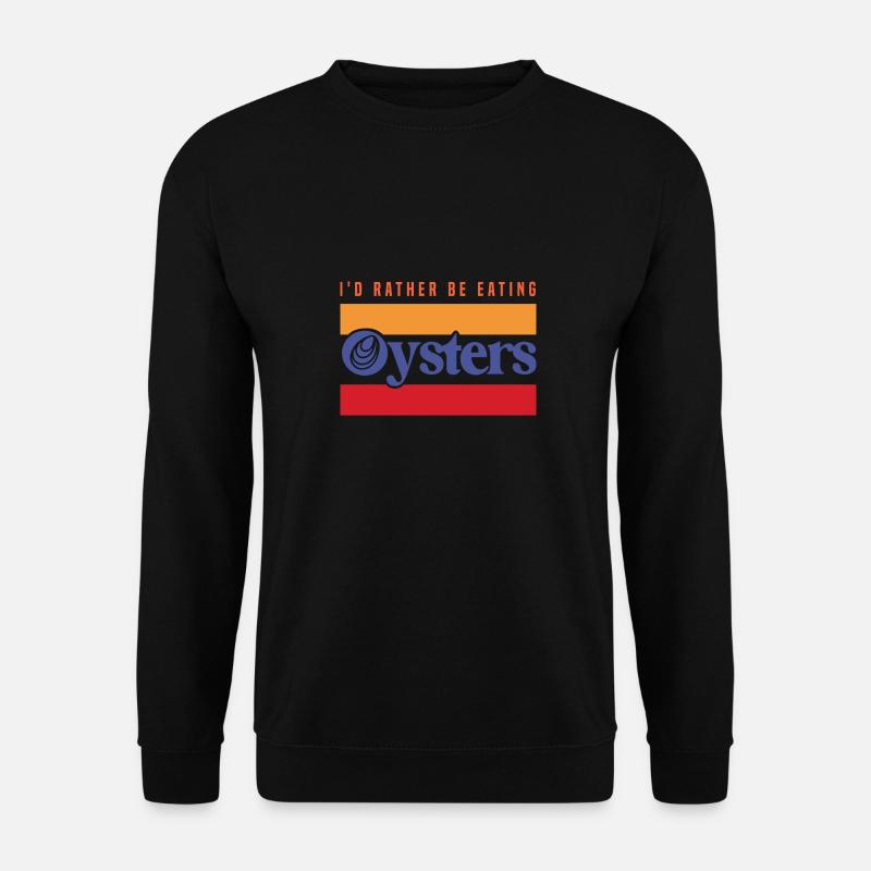Meeresfrüchtekoch Austern Natur isst Austern - Unisex Pullover - Schwarz
