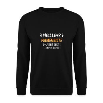 Souvent imité jamais égalé meilleur Primeuriste - Sweat-shirt Unisexe - noir - Devant - Alina (178cm) & Michal (187cm)