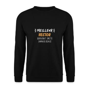 Souvent imité jamais égalé meilleur HECTOR - Sweat-shirt Unisexe - noir - Devant - Alina (178cm) & Michal (187cm)