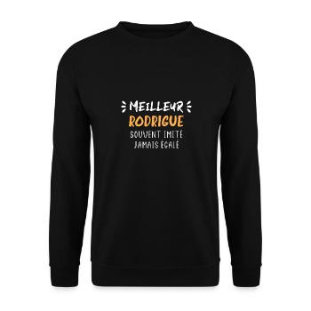 Souvent imité meilleur RODRIGUE - Sweat-shirt Unisexe - noir - Devant - Alina (178cm) & Michal (187cm)