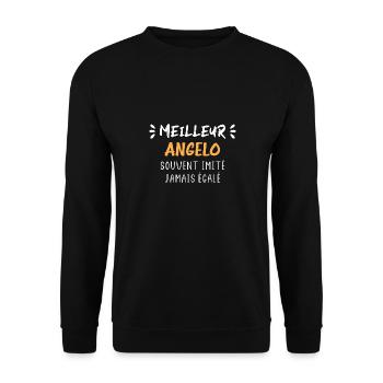 Souvent imité jamais égalé meilleur ANGELO - Sweat-shirt Unisexe - noir - Devant - Alina (178cm) & Michal (187cm)