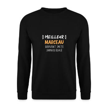 Souvent imité jamais égalé meilleur MARCEAU - Sweat-shirt Unisexe - noir - Devant - Alina (178cm) & Michal (187cm)