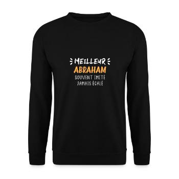 Souvent imité jamais égalé meilleur ABRAHAM - Sweat-shirt Unisexe - noir - Devant - Alina (178cm) & Michal (187cm)