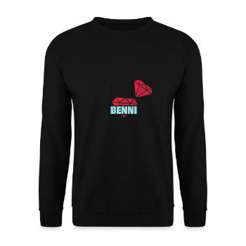 Edel Benni - Unisex Sweatshirt - black - Front - Alina (178cm) & Michal (187cm)