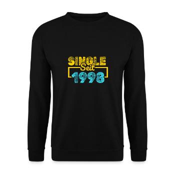 seit 1998 - Unisex Pullover - Schwarz - Vorne - Alina (178cm) & Michal (187cm)