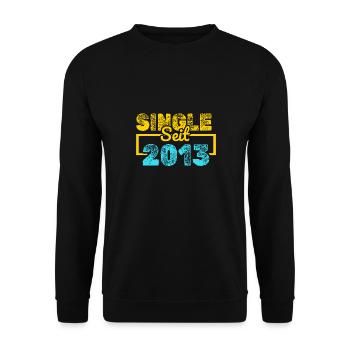 seit 2013 - Unisex Pullover - Schwarz - Vorne - Alina (178cm) & Michal (187cm)