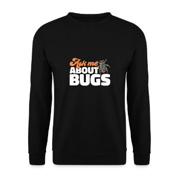 Insect collectors, insects, beetle lovers, entomologists - Unisex Sweatshirt - black - Front - Alina (178cm) & Michal (187cm)