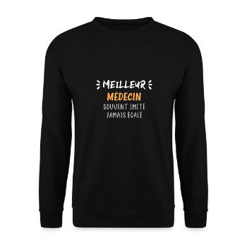 Meilleur médecin - Sweat-shirt Unisexe - noir - Devant - Alina (178cm) & Michal (187cm)