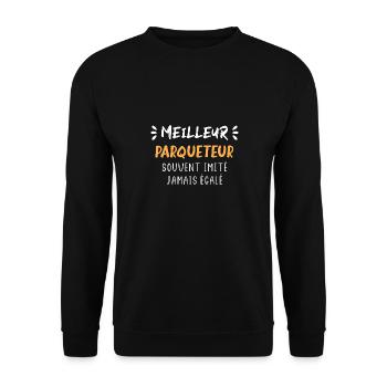 Meilleur Parqueteur - Sweat-shirt Unisexe - noir - Devant - Alina (178cm) & Michal (187cm)