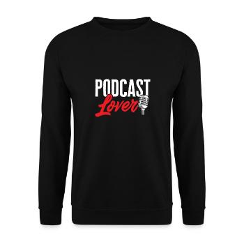 Podcaster Podcast - Unisex Sweatshirt - black - Front - Alina (178cm) & Michal (187cm)