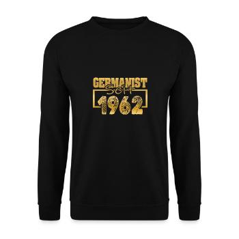 Uni 1962 - Unisex Pullover - Schwarz - Vorne - Alina (178cm) & Michal (187cm)