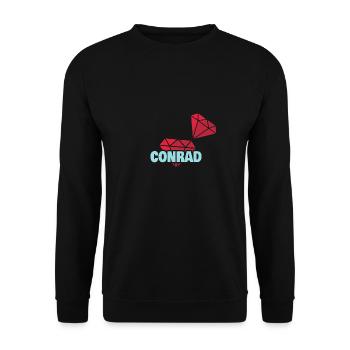 Diamant Conrad - Unisex Pullover - Schwarz - Vorne - Alina (178cm) & Michal (187cm)