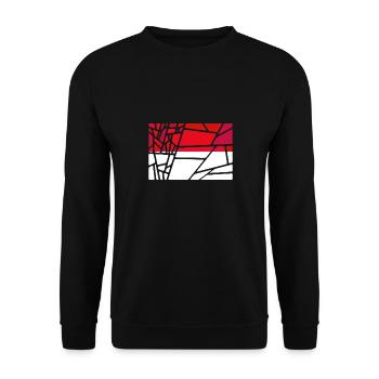 Country for Monaco Monaco flag - Unisex Sweatshirt - black - Front - Alina (178cm) & Michal (187cm)