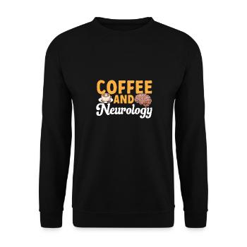 Neurologie Krankenschwester Gehirn Neurologin - Unisex Pullover - Schwarz - Vorne - Alina (178cm) & Michal (187cm)