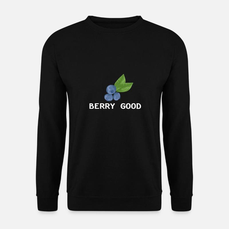Heidelbeere Frucht Blaubeere - Unisex Pullover - Schwarz