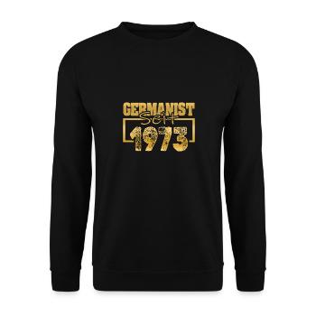 1973 - Unisex Pullover - Schwarz - Vorne - Alina (178cm) & Michal (187cm)