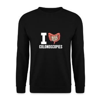 Gastroenterologie Endoskopie Koloskopie - Unisex Pullover - Schwarz - Vorne - Alina (178cm) & Michal (187cm)