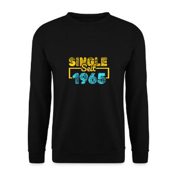 Single 1965 - Unisex Pullover - Schwarz - Vorne - Alina (178cm) & Michal (187cm)