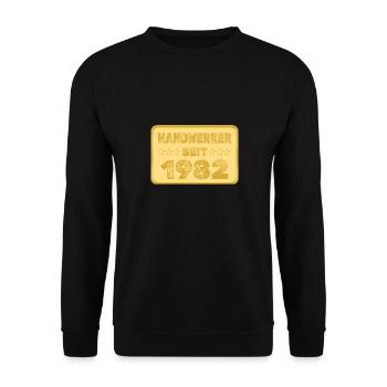 1982 1982 - Unisex Pullover - Schwarz - Vorne - Alina (178cm) & Michal (187cm)