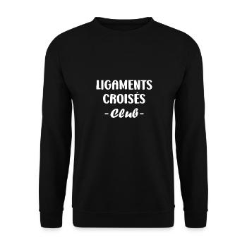 Foot ligaments croisés - Sweat-shirt Unisexe - noir - Devant - Alina (178cm) & Michal (187cm)
