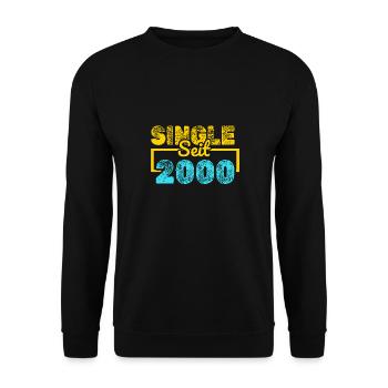 seit 2000 - Unisex Pullover - Schwarz - Vorne - Alina (178cm) & Michal (187cm)