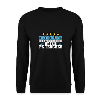 Physical Education Teacher Physical Education Teacher - Unisex Sweatshirt - black - Front - Alina (178cm) & Michal (187cm)