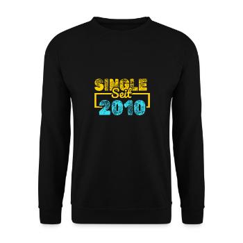 seit 2010 - Unisex Pullover - Schwarz - Vorne - Alina (178cm) & Michal (187cm)