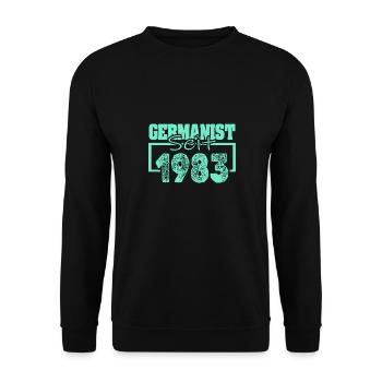 1983 - Sweat-shirt Unisexe - noir - Devant - Alina (178cm) & Michal (187cm)