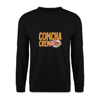 Concha Hispanique Mexicain Pan Dulce - Sweat-shirt Unisexe - noir - Devant - Alina (178cm) & Michal (187cm)