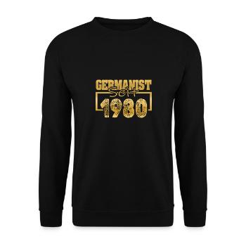 1980 - Unisex Sweatshirt - black - Front - Alina (178cm) & Michal (187cm)